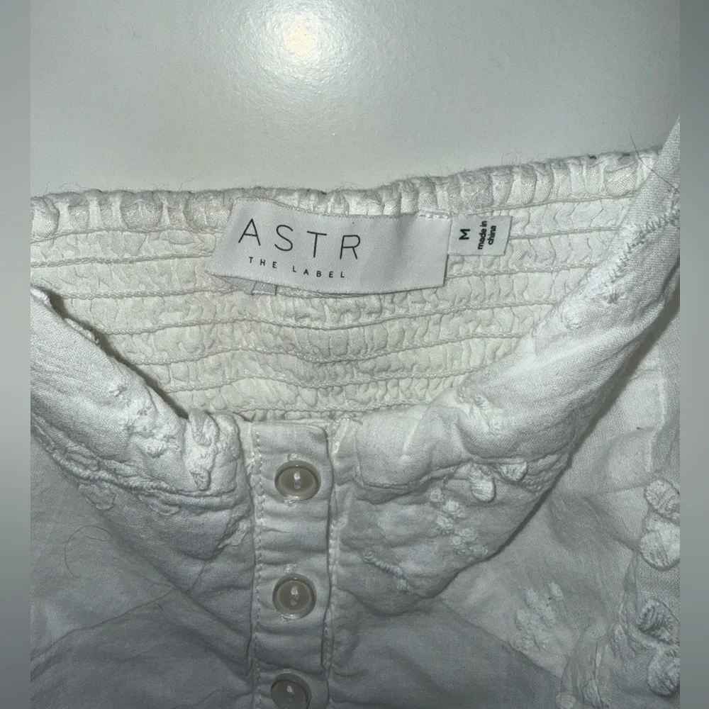 Astr White Ruffled Two Piece Set - Picture 4 of 6
